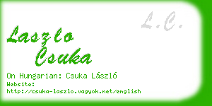laszlo csuka business card